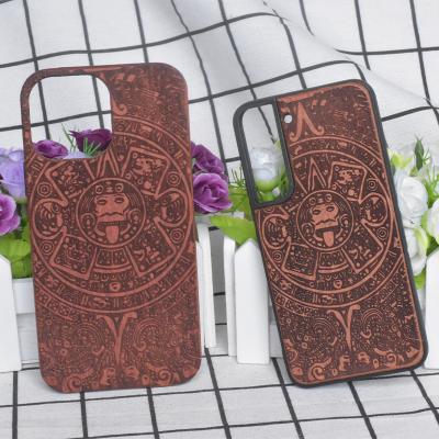 China Good Manufacturer Shockproof Laser Carving Wooden Phone Cases PC TPU Pro 11 XR Max Shell Cover Case For Apple 12 Iphone 13 Shockproof for sale