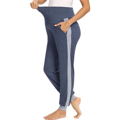 China Antibacterial Stylish Tapered Ankles For Pregnant Women Design Comfortable Maternity Pants for sale