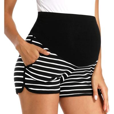 China 2021 Spring Summer Wholesale Good Quality Comfortable Loose Cotton Antibacterial Maternity Shorts For Pregnant Woman for sale