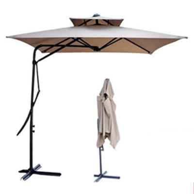 China Modern Outdoor Wholesale Heavy Duty Steel Umbrella 2M Cantilever Parasol Deluxe Cantilever Outdoor Umbrella for sale