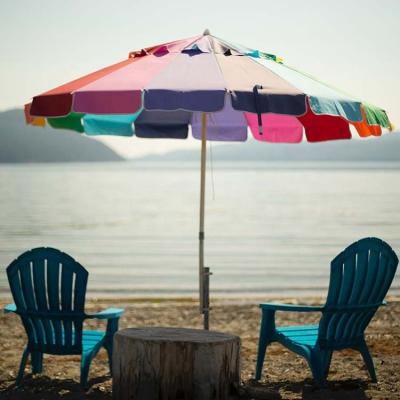 China Modern Sports Beach Umbrella Manufacturers Custom Cafe Outdoor Furniture Beach Parasol for sale