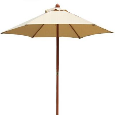 China Modern China Factory Restaurant Parasol Sunshade Wood Size Garden Beach Umbrella for sale