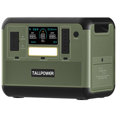 China Flashlight TALLPOWER Solar Power Grid 2000w Power Supply Outdoor Portable Power Station for Home for sale