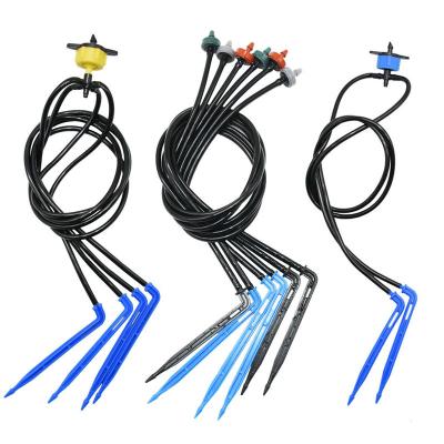 China Water Saving Automatic Irrigation 2L 4L 8L Plant Watering Drip Irrigation System1 2 Spider 4-Way Micro Drip Arrow Flower For Greenhouse for sale