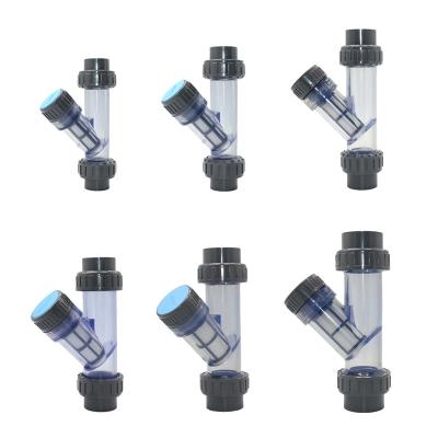 China Clear Plastic Irrigation Hose Farm Irrigation Screen Tube Quick Coupler Garden Water Filter 20/25/32/40/50/63mm for sale