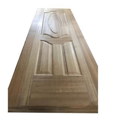 China Modern 6 Panel Wood Skins White Primer Wood Grain Asia Door Skin for sale