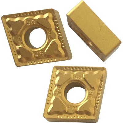 China CNMG Yellow And Black Coated CNC Turning Inserts For Machnical Parts Semi Finish Process for sale