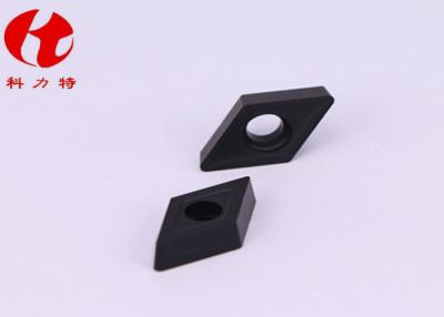 China DCMT11T308-NN Universal Chipbreakers , CNC Cutting Tools Inserts Black Diamond Coating for sale