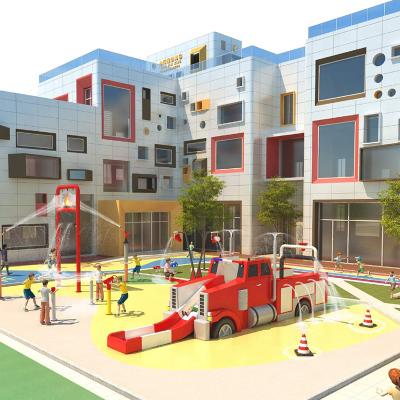 China Outdoor Water Park Fire Engine Splash Protection Equipment Histar Playground Professional Manufacturer for sale