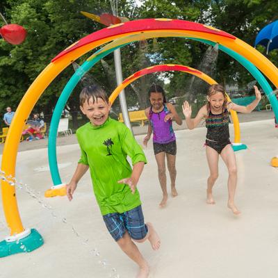 China Outdoor Playground Histar City Park Outdoor Public Park Splash Tunnel Water Splash and Sprial Water Jets For Sale for sale