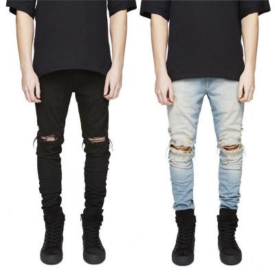 China Viable Streetwear Men Distressed Skinny Ripped Jeans for sale