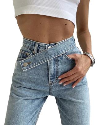 China Other 2021Casual fashion straight denim high waist jeans women pants drop winter 2020 Harajuku friend where jeans loose lower for sale