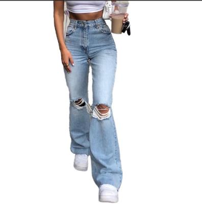 China Others 2021Streetwear Slim Denim Hole Ripped Jeans For Women Vintage Rocket Pants Harajuku Skinny Jeans High Waist Pants for sale