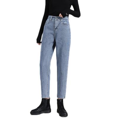 China Fashion Women Boyfriend Breathable Denim Pants Full Length Mom Jeans for sale