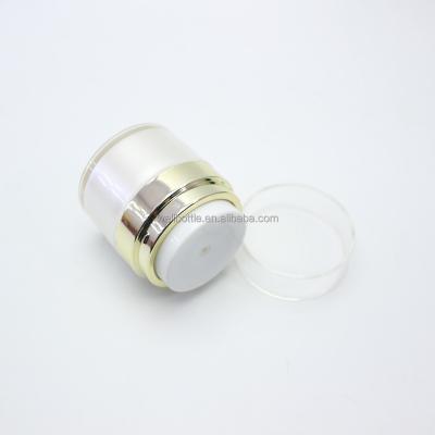 China 15ml 30ml 50ml Popular Refillable Plastic Acrylic Cream Airless Jar AJB-007Z for sale