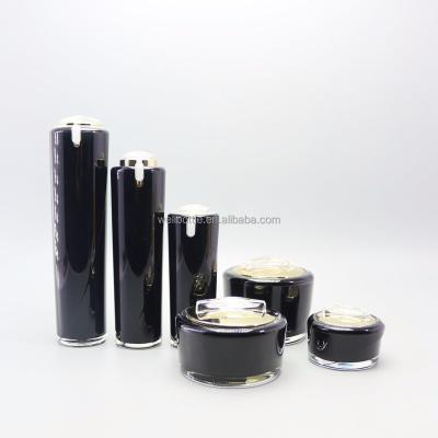 China High Quality Eco-friendly Luxury Black Acrylic Cosmetic Sets AJB-1T for sale