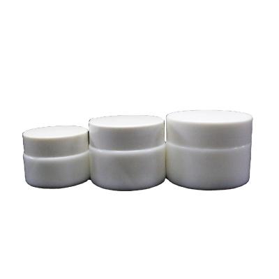 China Hot Selling Cosmetic Jar WP-008R 100g 50g 30g 20g Cheap Cream Porcelain White Glass Skin Care Jar for sale