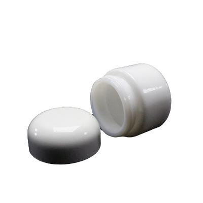 China Personal Care Cream Cosmetic Container 20g 30g 50g 100g Round Opal White Porcelain Glass Cream Jar Porcelain-031RL for sale