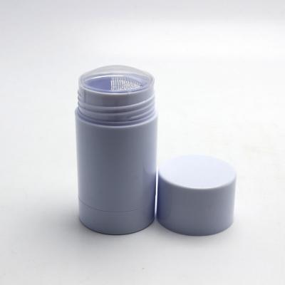 China Plastic Stocked Empty Screw Up Round Deodorant Stick Bottle D-008RL for sale