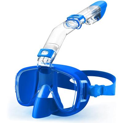 China New Arrival Two Modes Snorkel Free Diving Swimming Swimming Diving Foldable Snorkeling Mask for sale