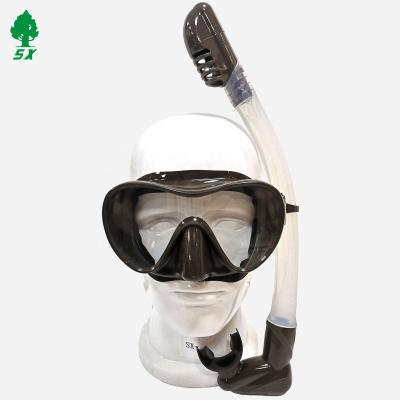 China Waterproof In Stock Soft Silicone Diving Mask Snorkel Set Diving Equipment for sale