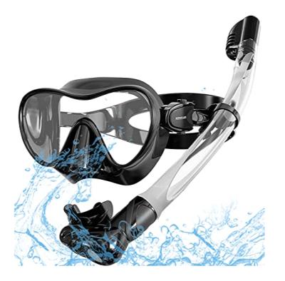 China Wholesale Price Waterproof Kids Silicone Adult Snorkeling Mask and Snorkel Set Professional Scuba Diving Set for sale