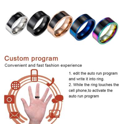 China Waterproof NFC Smart Ring N-tag-213 Intelligent Digital NFC Chip Wearable Smart Rings for sale