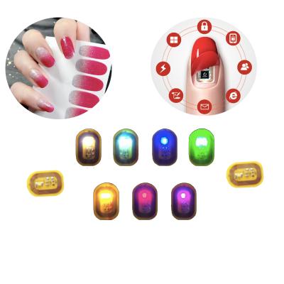 중국 Rewritable NFC Artificial Fingernail Art Stickers LED  Decals Beauty Products 판매용