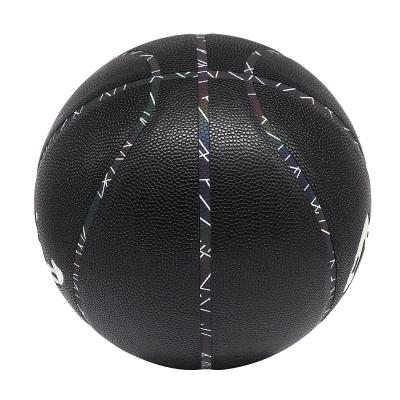 China Sports Game.Sports Training Wholesale Custom Logo Game Size 6 Basketball Ball Mini Black Heavy Indoor Leather for sale