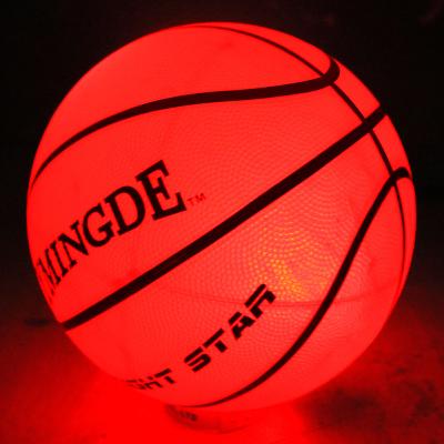 China Sports Training Game.Sports PU Leather JYMINGDE Glow In The Leather Indoor Ball Basketball Mini Promotional Custom Heavy Compound Game Dask Logo for sale