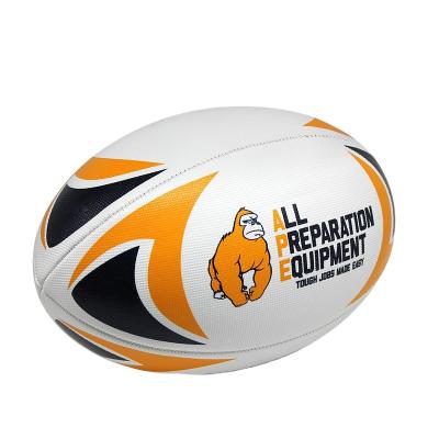 China Sports Training Game.Sports custom design michine stitched sports goods OEM men's PU rugby ball for sale for sale