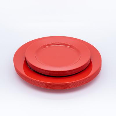 China Party Hard Decoration Disposable Tableware Plastic Plates Biodegradable for sale