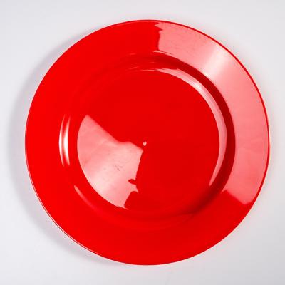 China Hard Decorative Wedding Plates Red Disposable Set For Multiple Scenarios for sale