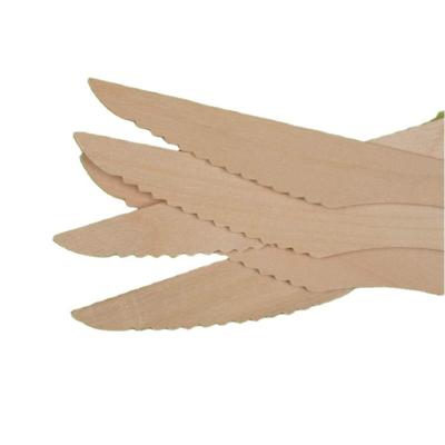 China Biodegradable Wholesale Cutlery Wooden Tableware Bamboo Premium Disposable Knife for sale