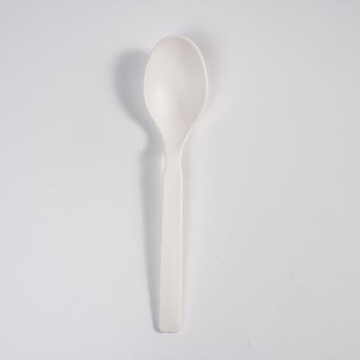 China White Degradable Heavy Duty Plastic Cutlery Plastic Food Spoon for sale