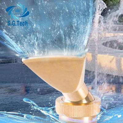 China Modern wholesale fast delivery fountain brass fan spout making fountain spout with best price for sale