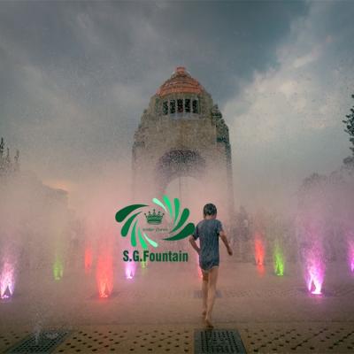 China Cooling Mist Modern Artificial Mist Ground Fountain For Lake And Park Decoration for sale