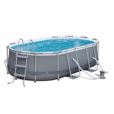 China Fiberglass Reinforced Inflatable Plastic 56618 Steel Frame Pool Easy Installation Above Ground Pool for sale