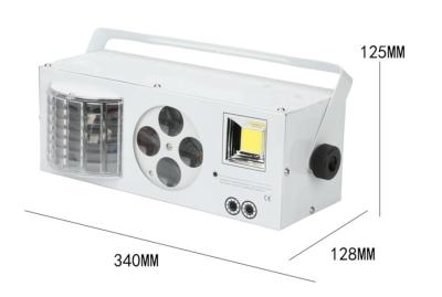 Cina Torcia elettrica variopinta AC100 - 240V 40W dello stroboscopio del laser di effetto 4 in1 in vendita