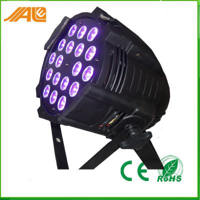 China New Par Can Light 18pcs 15w Rgbwa Uv 6in1 Led Par Disco Stage Light / Dmx Par Light for sale