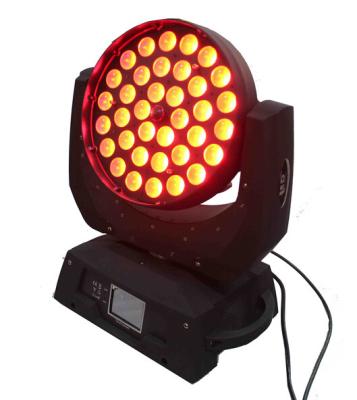 China 18w Rgbwa Uv Led Moving Head Spot Light With Zoom , Dj Stage Lights for sale