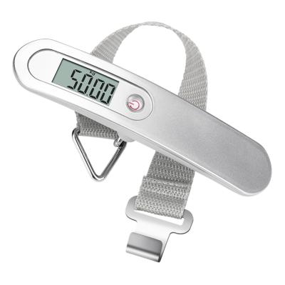 China Weight Measuring 110 Pounds Hanging Scale 50kg Digital Electronic Luggage Travel Scales Luggage for sale