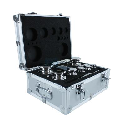 China Weight Calibration Kit MEASURES FOREVER 1mg-2kg 27pcs Weighing Calibration Kit F1 Level Deadweight Calibrator for sale