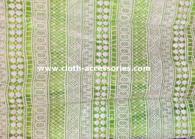 China 1.25 M Schiffli Chemical Lace Fabric /  Embroidery Lace Fabric For Wedding Dresses for sale