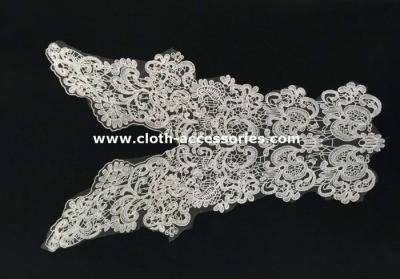 China 52CM Insert Cotton Crochet Lace Collar Floral Trimmings SGS / INTERTEK for sale