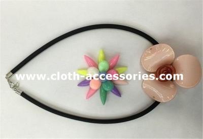 China Engagement Floral Shape Resin Beaded Necklace Waterproof SGS certificate for sale