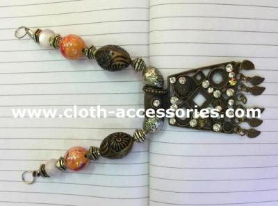 China Copper Colored Handmade Beaded Necklaces Vintage Style 15cm Length for sale