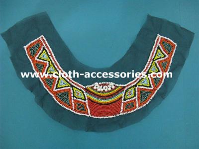 China Customization Vintage Beaded Collar Plastic Beads19.5CM ×16.7CM for sale