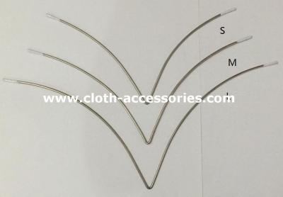 China Bra Accessories V Shape Bra Wire Fix Nickle Safety For Human Skin S / L / M for sale