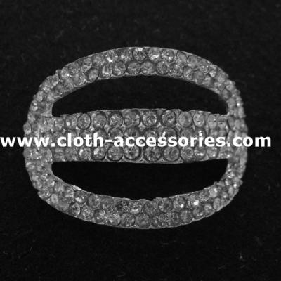 China Wedding Garment Metal Rhinestone Buckles Handmade with 3D Plated for sale